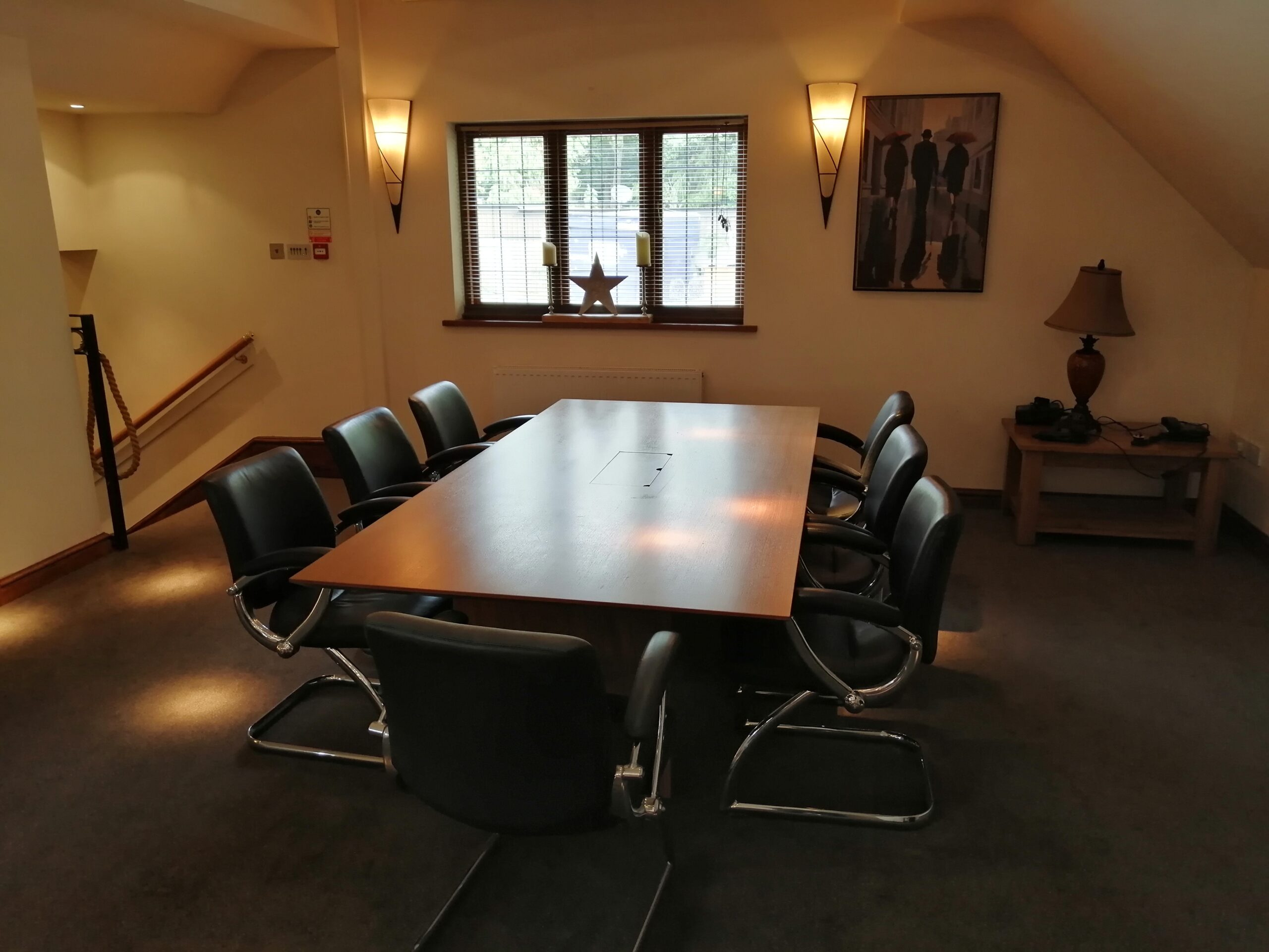 Conference table in the Stables